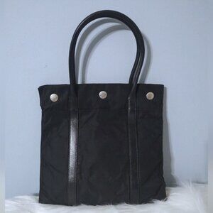 Prada nylon & leather zip top tote EUC